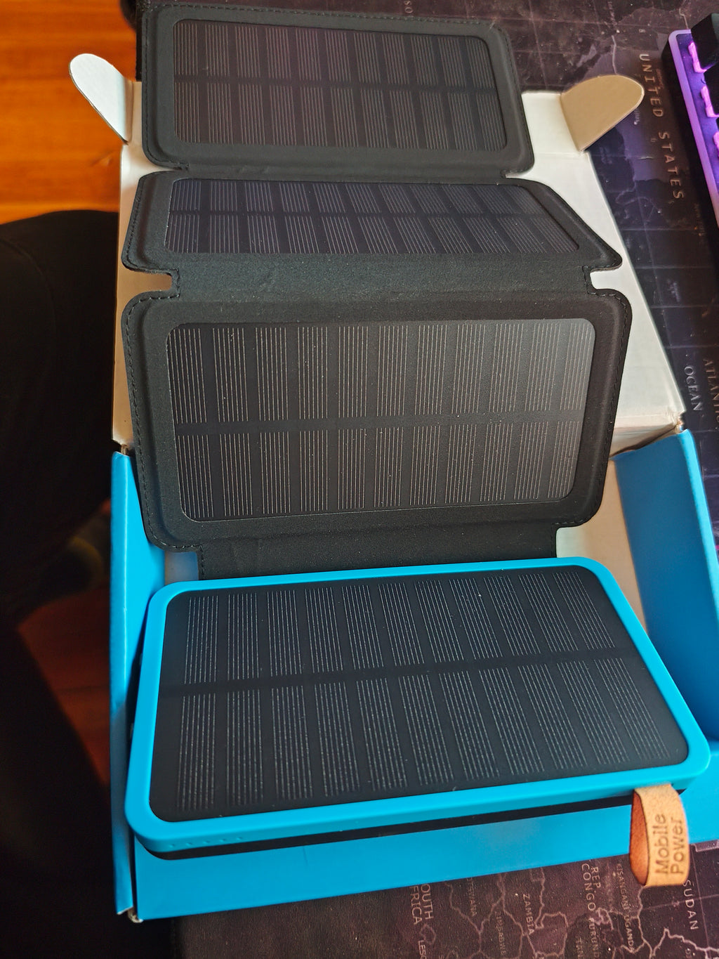Solar Power Pad 15000mAh — Splash-Resistant Foldable Solar Charger | Outdoor Power Bank