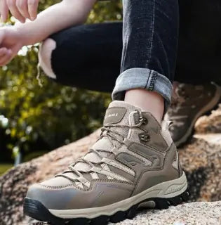 WOLFF Waterproof High-Top Trekking Shoes | Enhanced Grip Hiking Boots