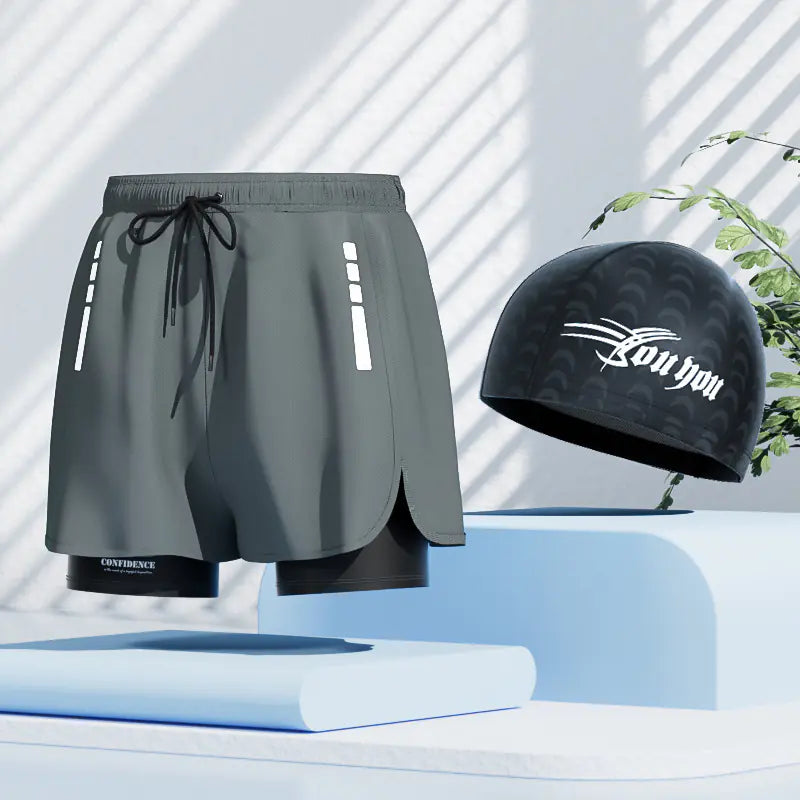 Men's Quick-Dry Swim Trunks - Beach Shorts for Swimming & Spa