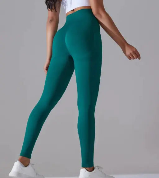 Knitted High Waist Yoga Pants - Soft Stretch Activewear | Women's Athletic Wear
