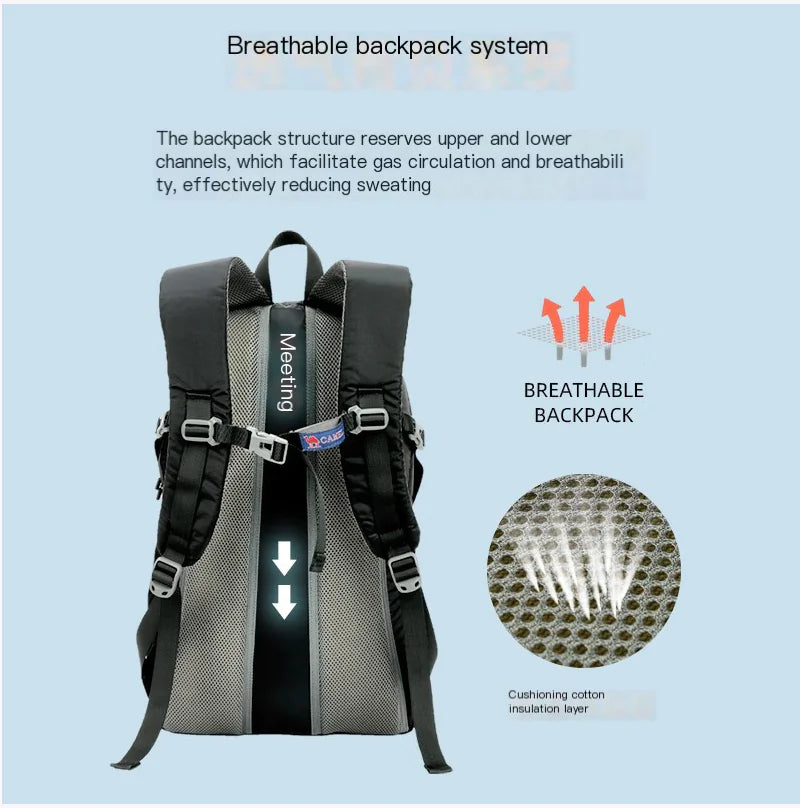 CAMEL Outdoor Backpack for Hiking and Camping