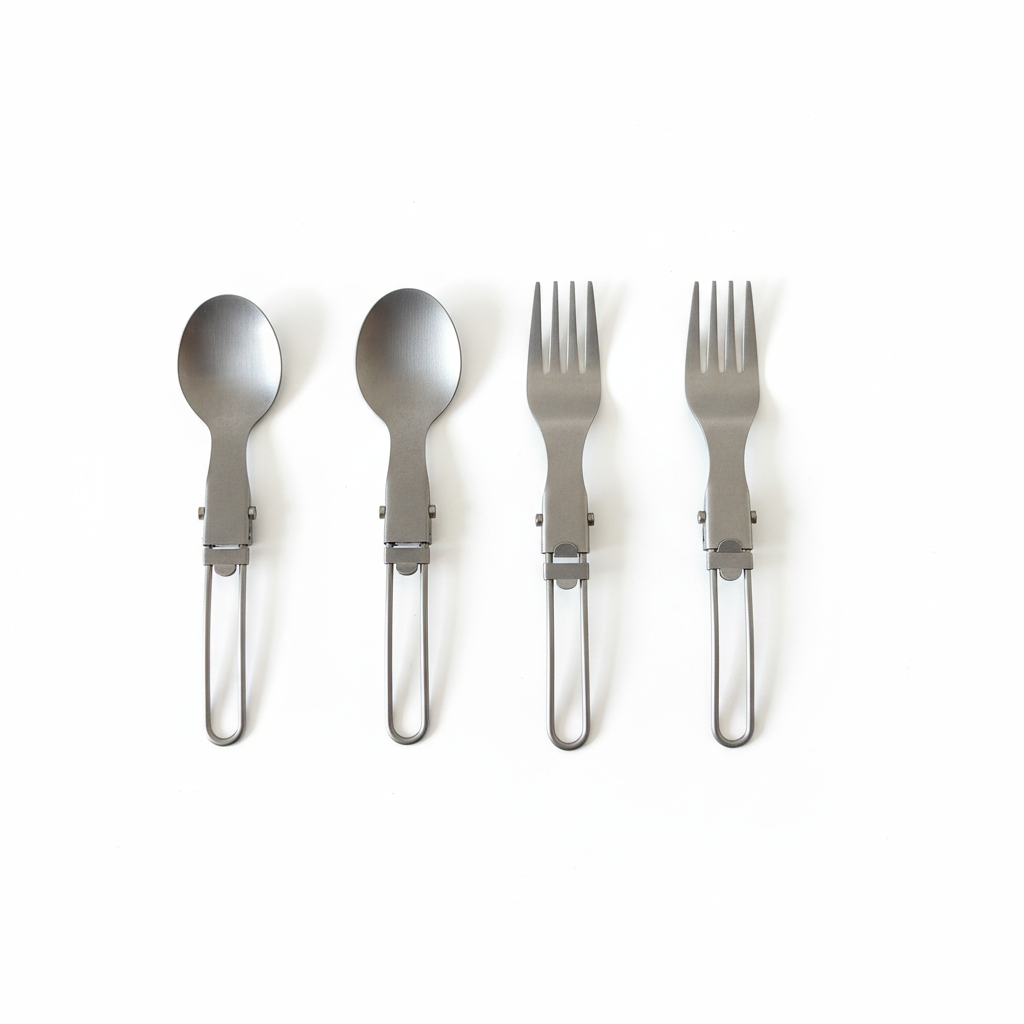 Titanium Folding Cutlery