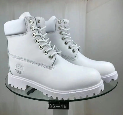 Classic Leather Work Boots - Durable Cowhide Waterproof Boots for Men and Women | Outdoor Hiking