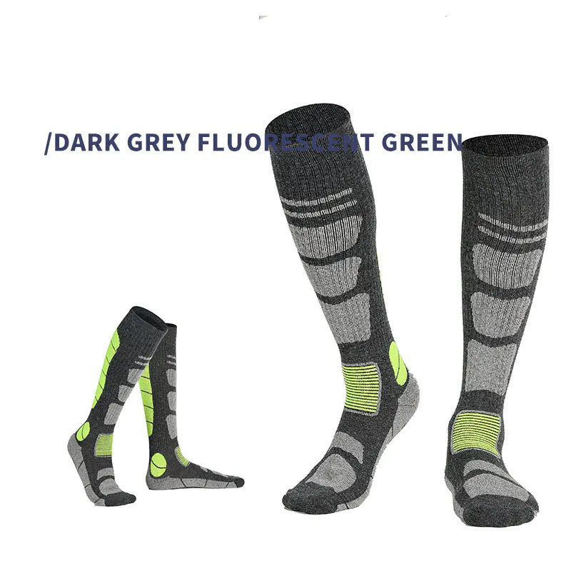 Over The Knee Wool Hiking Socks for New Adventures - Brushed High Tube Trail Socks