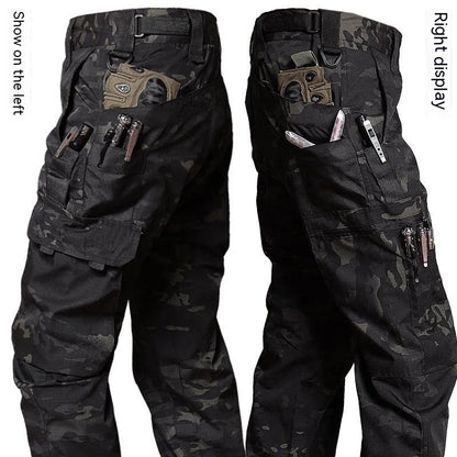 Men's Waterproof Tactical Cargo Pants - Multi-Pocket Outdoor Work Pants