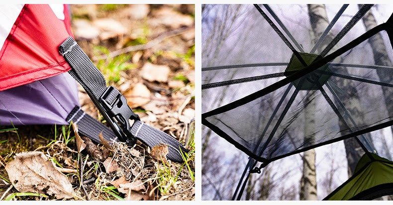 BlackDeer Double Layer Camping Tent - 2-3 Person Waterproof 3/4 Season Shelter with Aluminum Poles