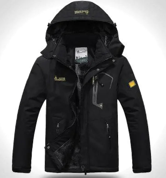 Men's Waterproof Thermal Hiking Jacket - Windproof Winter Outdoor Coat