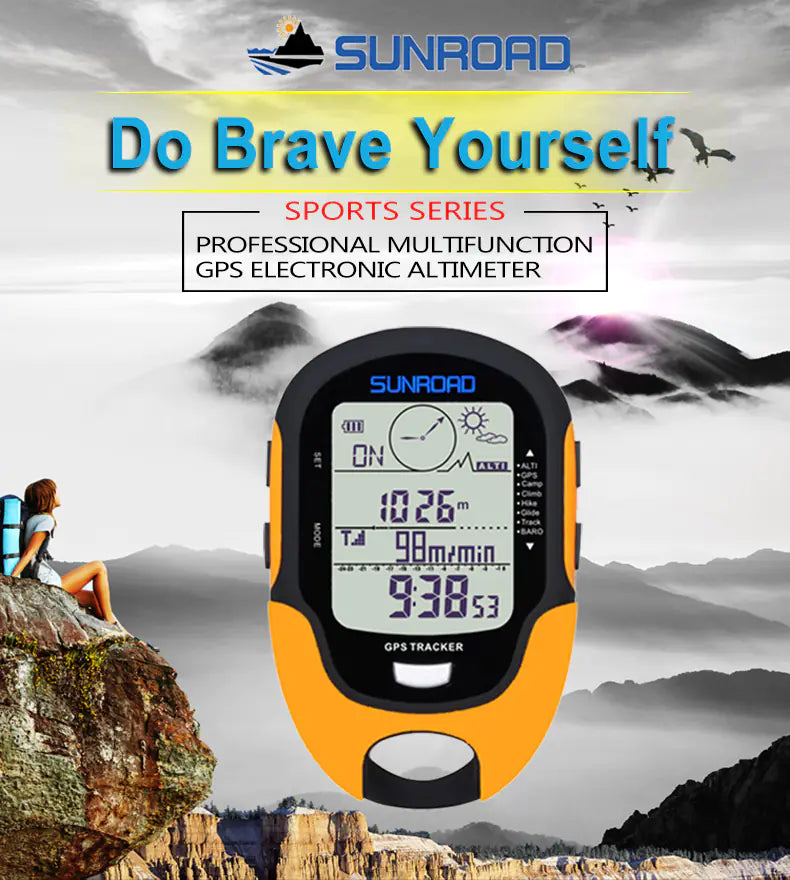 SUNROAD Handheld GPS Outdoor Altimeter and Compass