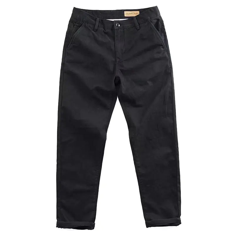 Men's Casual Loose Fit Cotton Cargo Pants - Heavy Duty Work Pants | Spring & Autumn