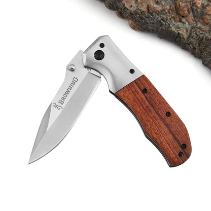 Swiss Army Multi-Tool Folding Knife - Outdoor Camping Tool with Window Hammer & Rope Cutter