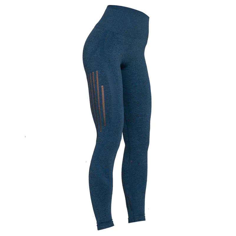 High Waist Knitted Yoga Pants for Women - Seamless Stretch Activewear | Athletic Leggings