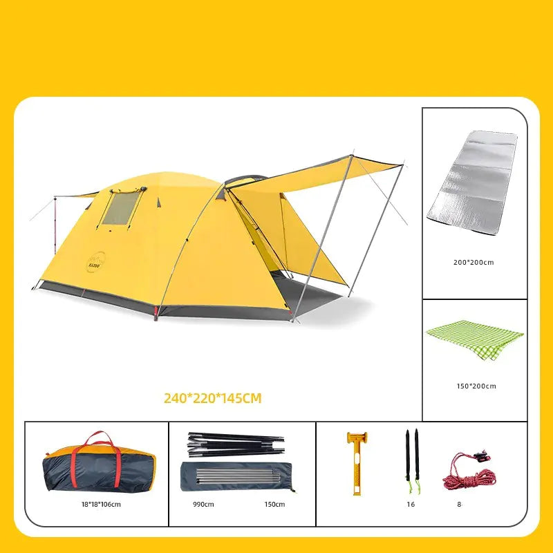 Four Person Outdoor Camping Tent