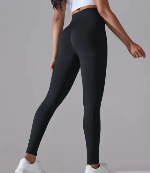 Knitted High Waist Yoga Pants - Soft Stretch Activewear | Women's Athletic Wear