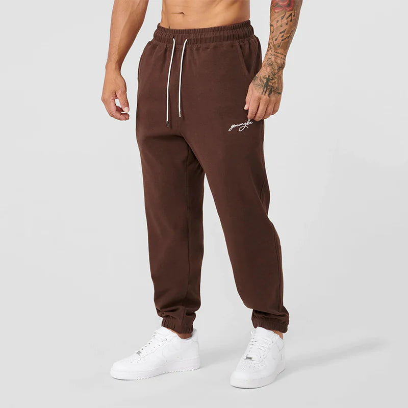 Men's Track Sweatpants - Athletic Joggers with Side Stripe