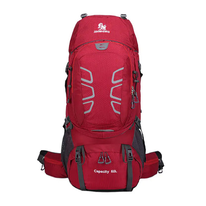 60L Outdoor Hiking Backpack with Water-Resistant Design
