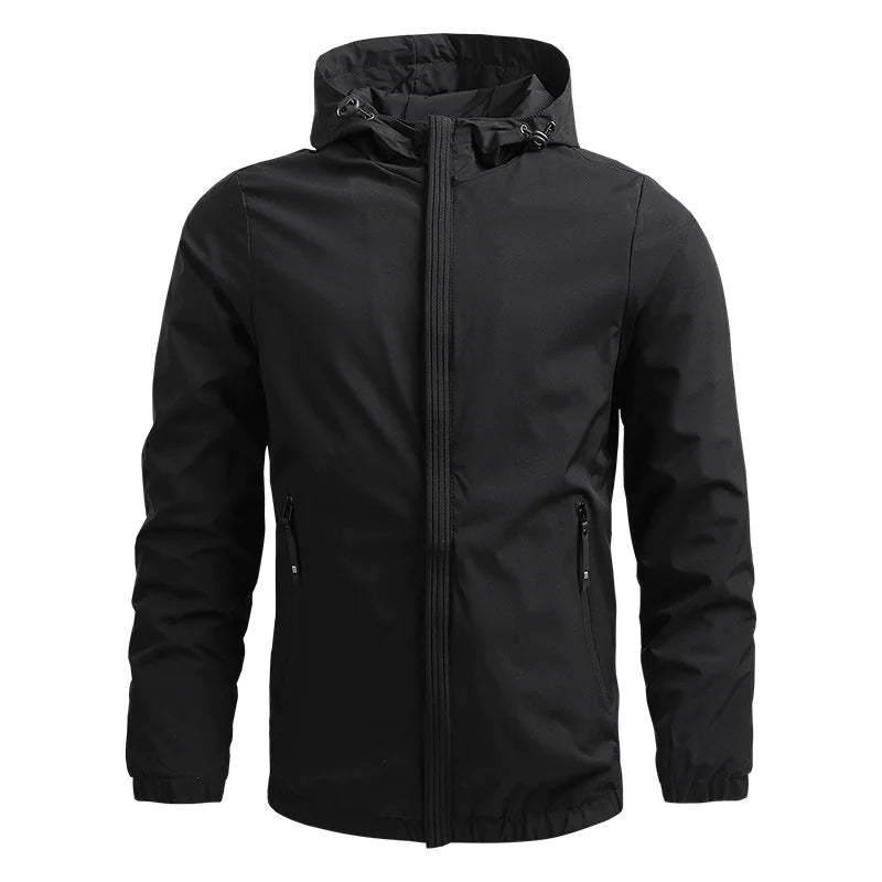 Men's Outdoor Waterproof Jacket - Windproof Hiking Rain Jacket | All-Weather Protection