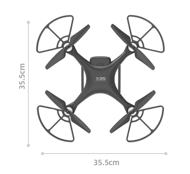 X35 4K Drone with Gimbal - 30-Min Flight Time & 1000m Range | Professional Drone